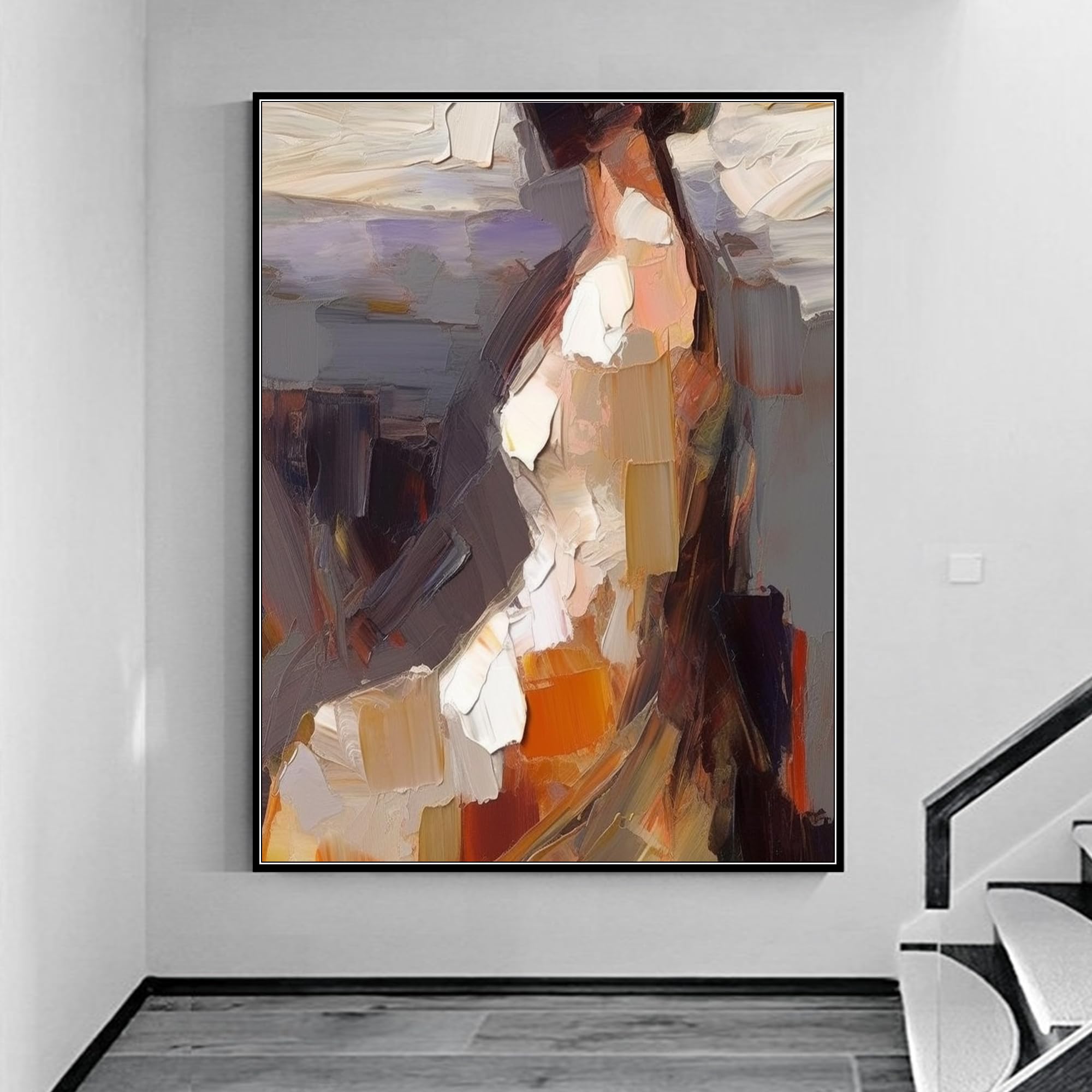 Amazon.com: Yahedoba Large Female Portrait Abstract Painting